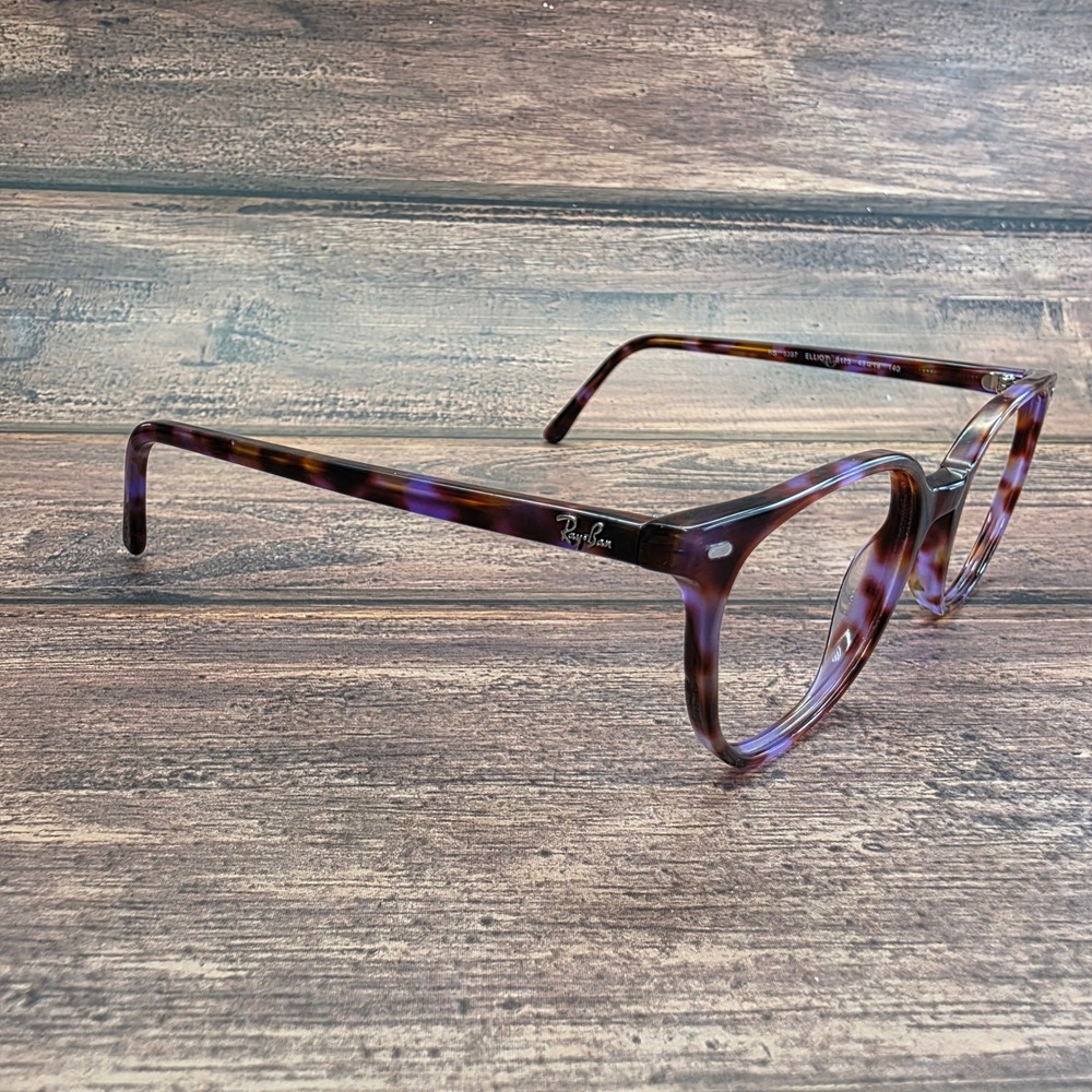 Ray-Ban Elliot RB 5397 8175 Violet Havana Tortoise Eyeglass Frames 48-19-140 - Picture 4 of 8